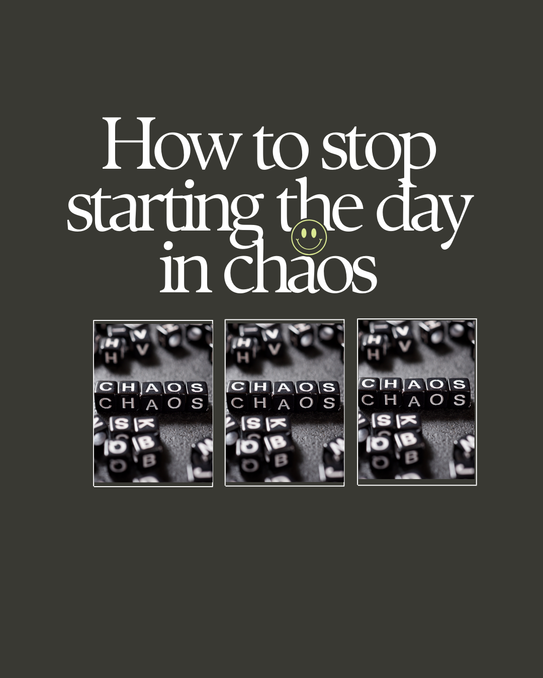 Visual of a peaceful, clutter-free morning setup promoting The Backup Plan’s system for reducing chaos and starting the day calmly.